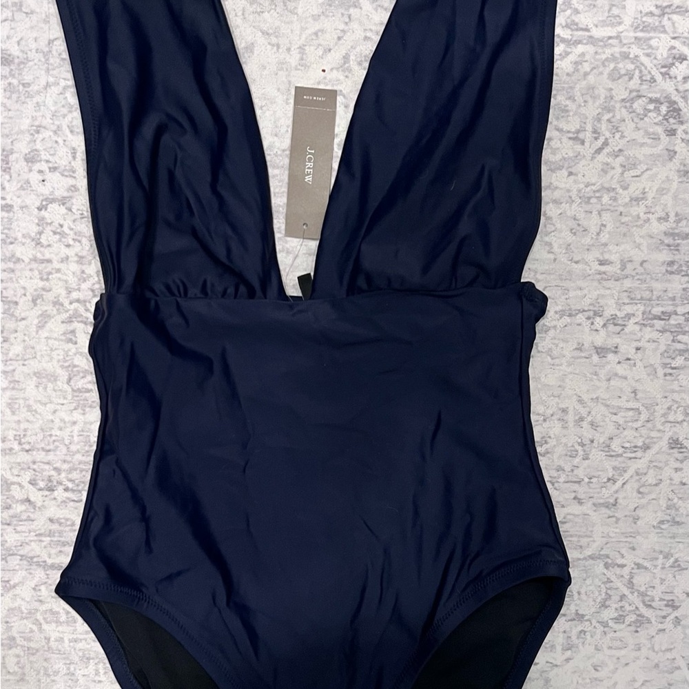 J. Crew Navy One Piece Swimsuit